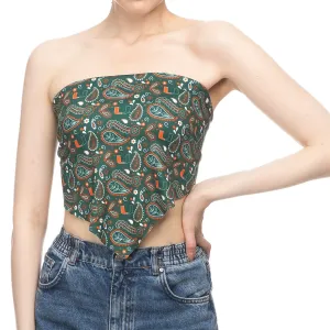 University of Miami Pattern Bandana Top