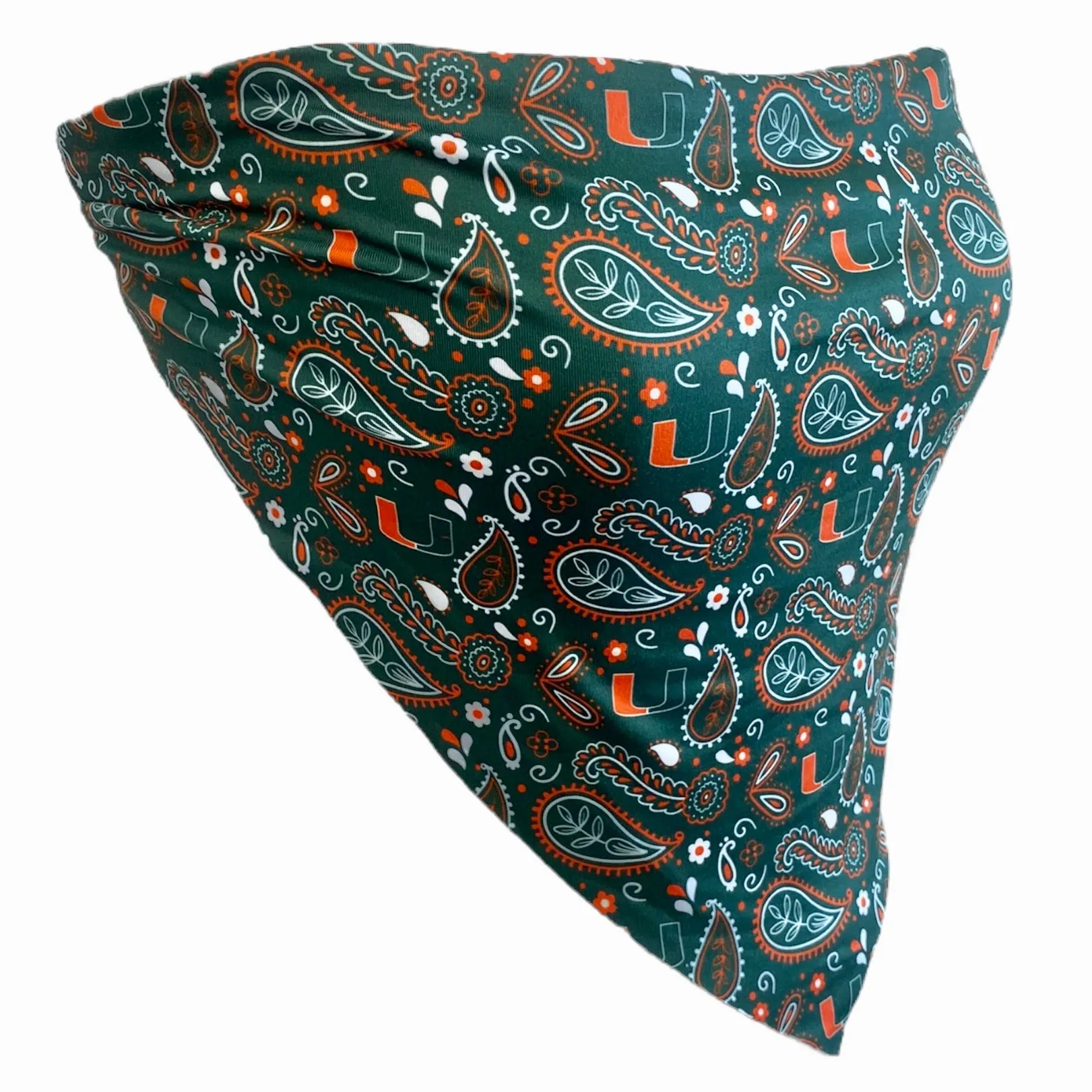 University of Miami Pattern Bandana Top