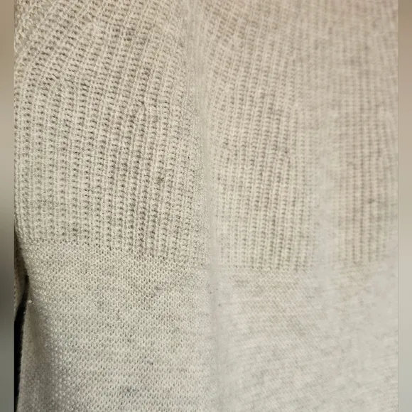 VINCE. Mixed Gauge Cashmere Mock Neck Sweater