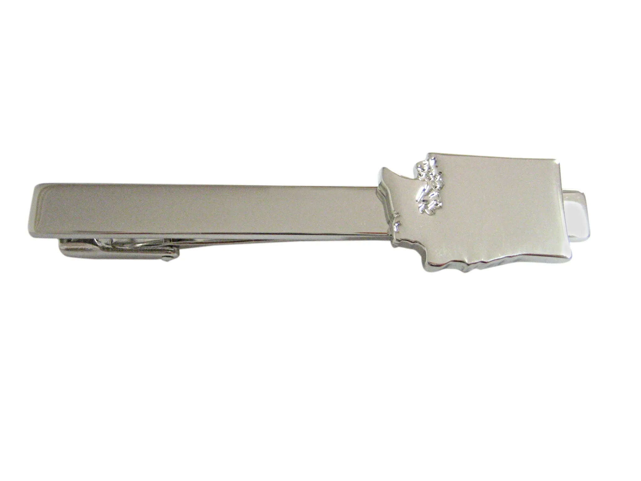 Washington State Map Shape Square Tie Clip