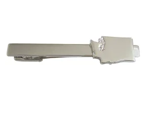Washington State Map Shape Square Tie Clip