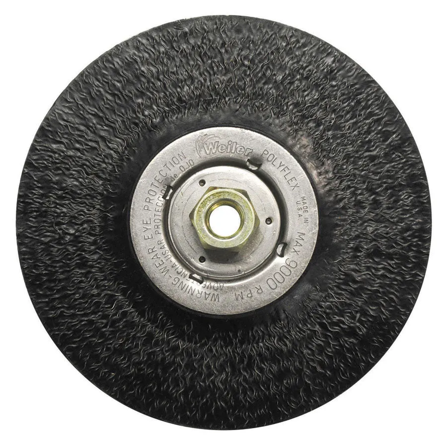 Weiler Polyflex Extra Heavy Duty Stringer Bead 7" Twist Knot Wire Wheels