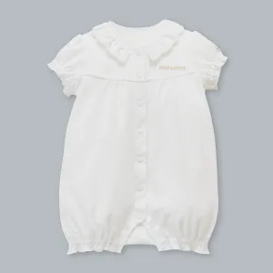 West Indian Sea Island Cotton Frill Collar Onesie (Gold Label series)