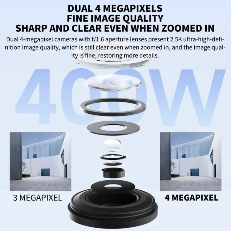 Xiaomi CW500 Dual Camera 8MP Outdoor IP66 Waterproof Support AI Detection Two-Way Voice WiFi Camera