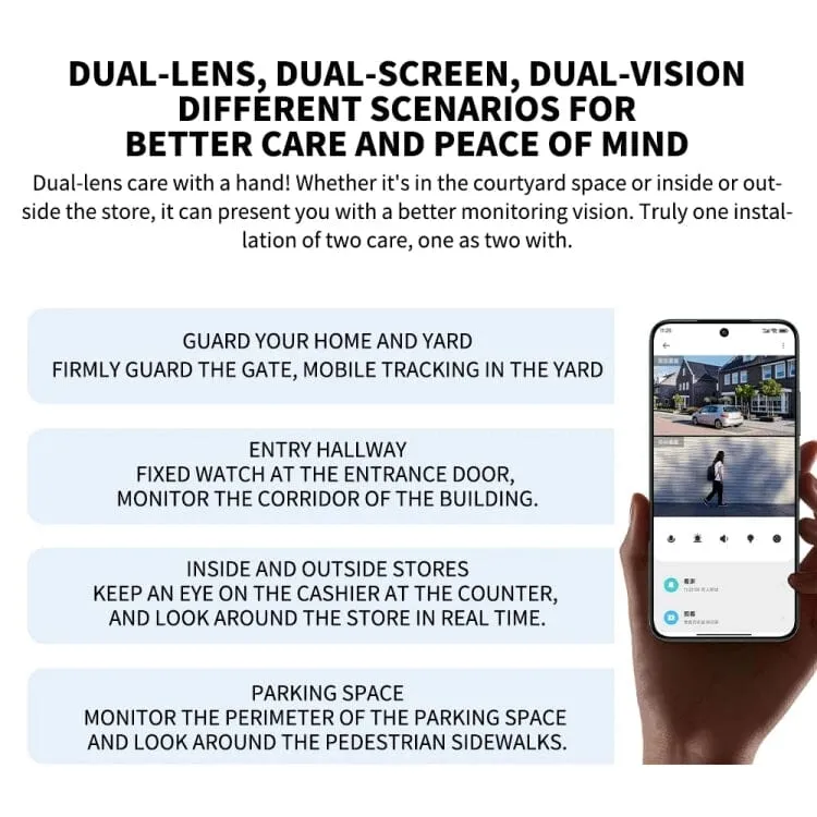 Xiaomi CW500 Dual Camera 8MP Outdoor IP66 Waterproof Support AI Detection Two-Way Voice WiFi Camera