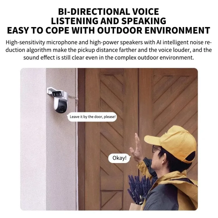 Xiaomi CW500 Dual Camera 8MP Outdoor IP66 Waterproof Support AI Detection Two-Way Voice WiFi Camera