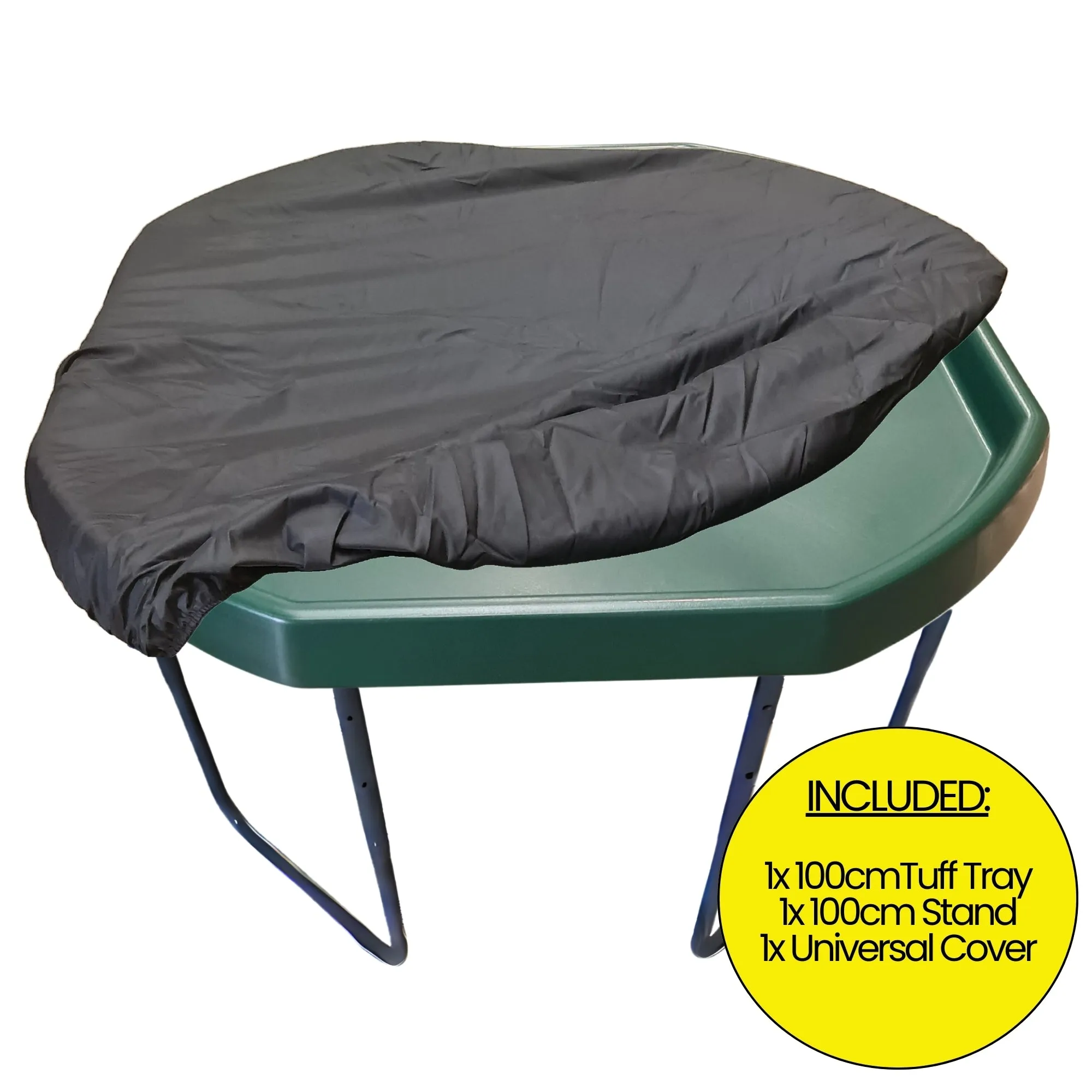 XL BUNDLE PACK - Original XL Tuff Tray, XL Stand, and Universal Waterproof Cover Pack - 3 Colour Options