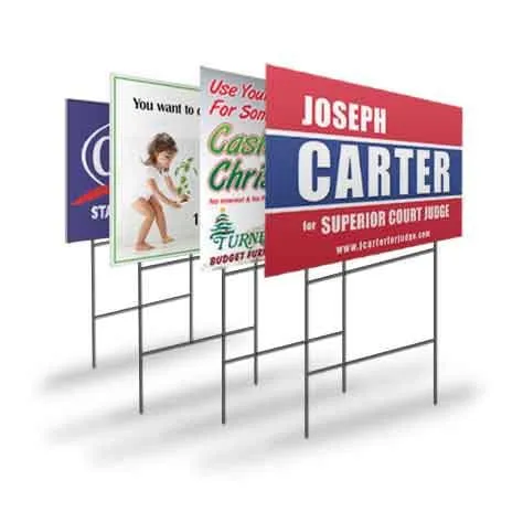 Yard Signs, Sidewalk Signs, and Bandit Signs