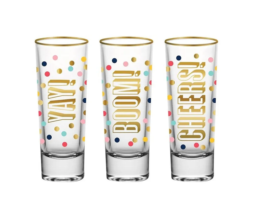 YAY BOOM CHEERS Shot Glass
