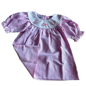 Yee-Haw Cowgirl Pink Stripe Dress