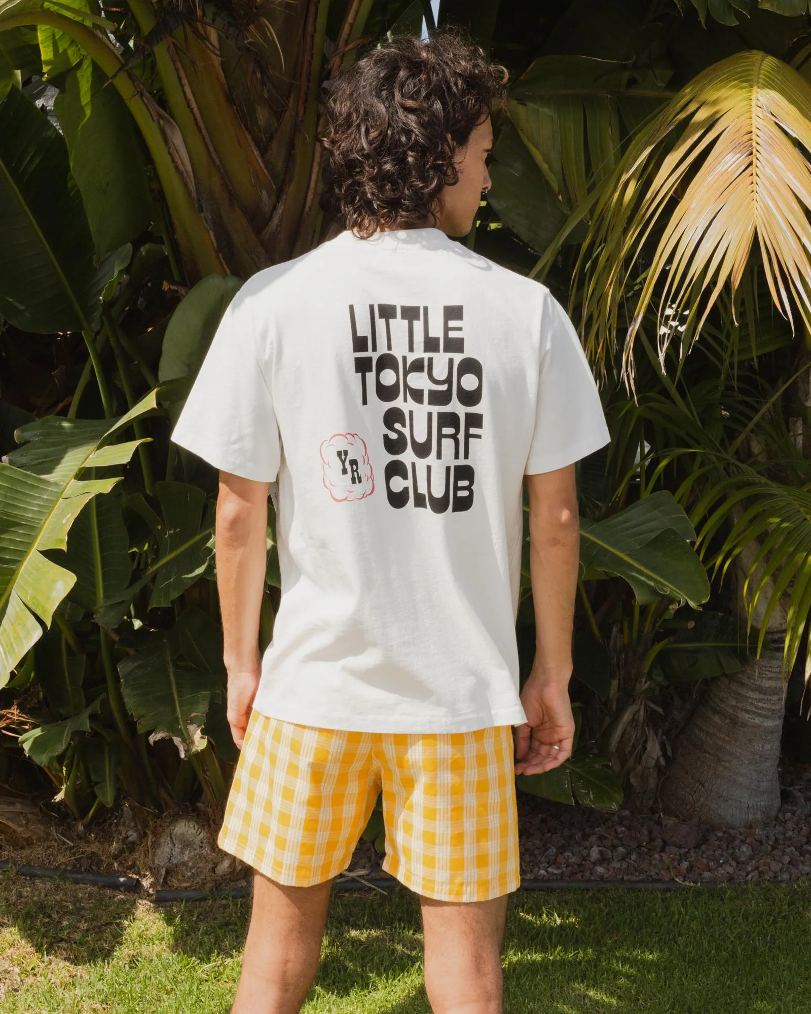 Yellow Rat Hawaiian Palaka Trunks- Pineapple