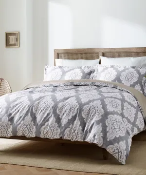 Zuri Medallion Print Duvet Set