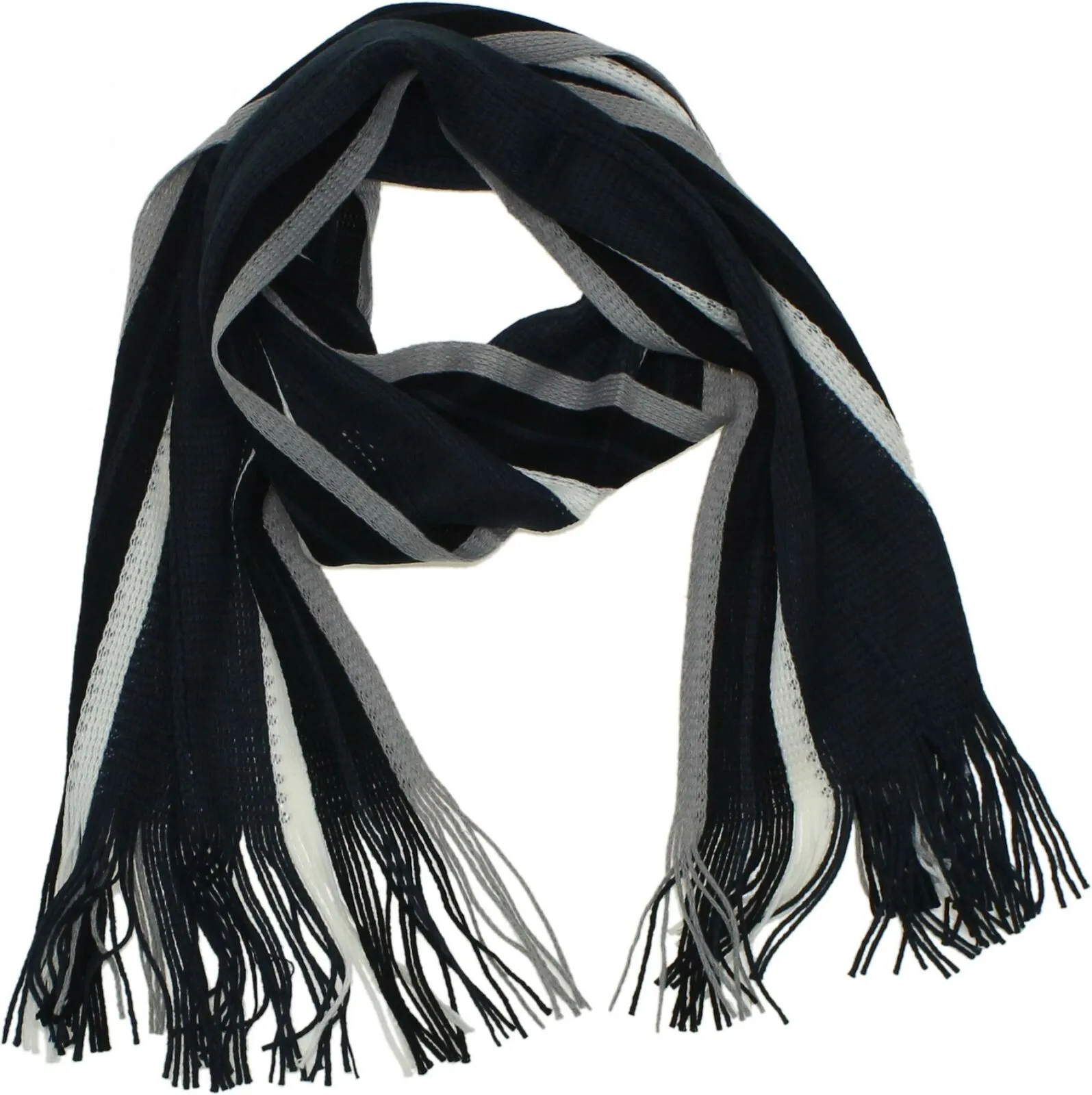 ZUZIFY Men's Striped Long Knit Winter Scarf. ZUZ0012