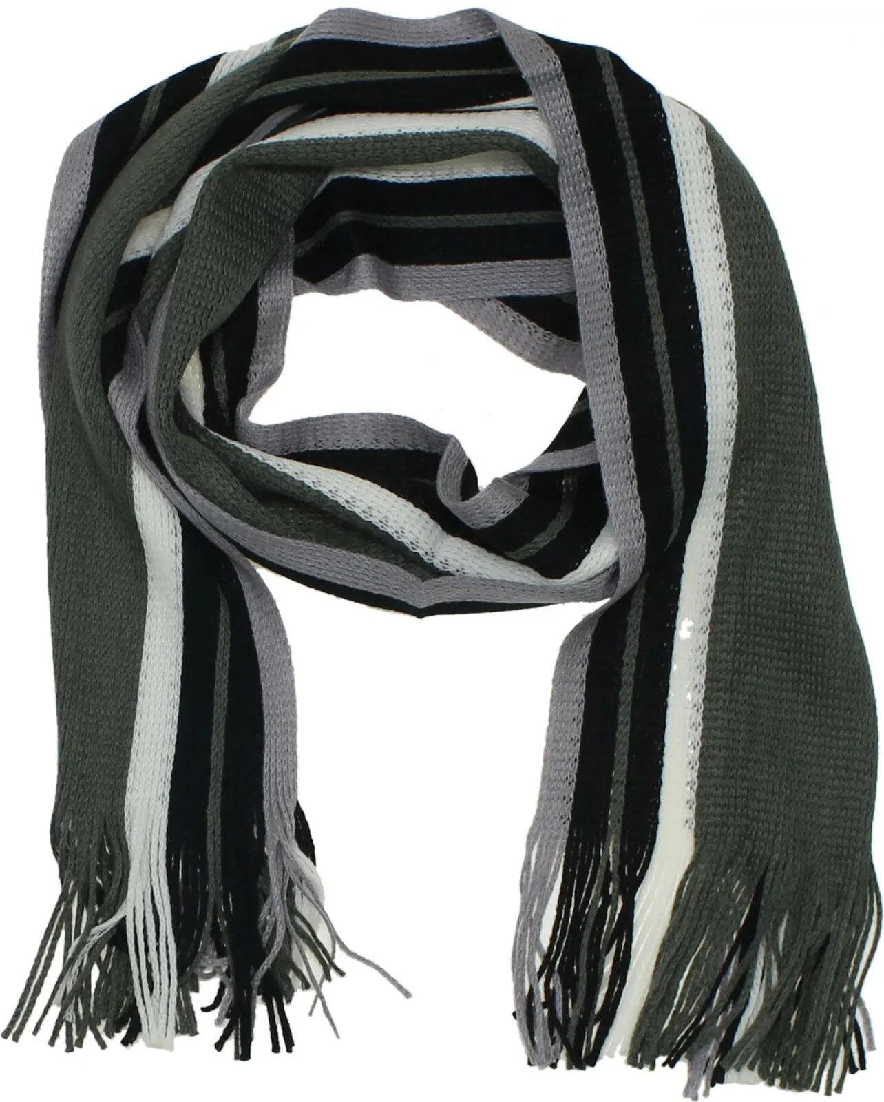 ZUZIFY Men's Striped Long Knit Winter Scarf. ZUZ0012